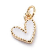 10Pcs Sweet Heart Shape Charms for DIY Jewelry Making