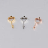 10pcs Heart Lock Pendant Key Charm DIY Necklace Jewelry Making