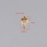 10pcs Heart Lock Pendant Key Charm DIY Necklace Jewelry Making