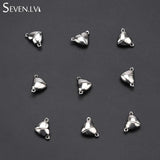 Set of 10 Heart Magnet Charms for Jewelry, Bracelet, Necklace