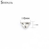 Set of 10 Heart Magnet Charms for Jewelry, Bracelet, Necklace