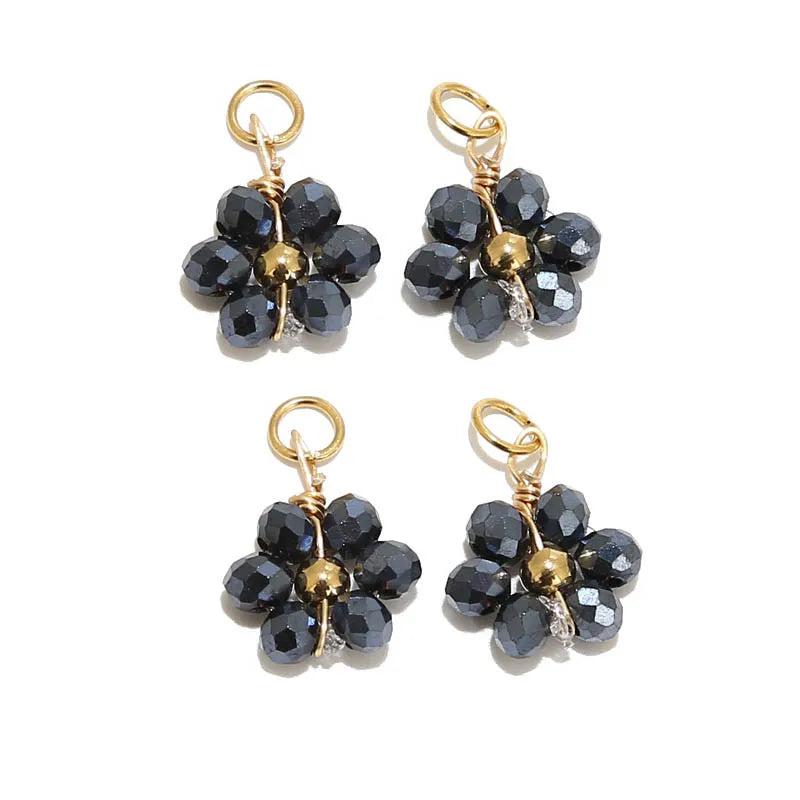 20pcs Stainless Steel Crystal Beads Charms for Jewelry Making