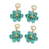 20pcs Stainless Steel Crystal Beads Charms for Jewelry Making