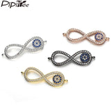3pcs Copper Infinity Charms Bracelet DIY Evil Eye Charms Beads