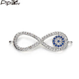 3pcs Copper Infinity Charms Bracelet DIY Evil Eye Charms Beads