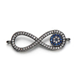3pcs Copper Infinity Charms Bracelet DIY Evil Eye Charms Beads