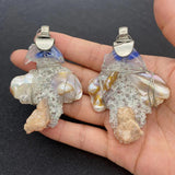 Natural Pearl Semi-precious Stones Pendant for DIY Necklace