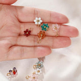 20Pcs Stainless Steel Crystal Beads Charms Pendant for DIY Jewelry