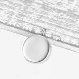 Yin Yang Round Pendant Cremation Jewelry Stainless Necklace Men Women Mom