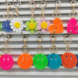 10pcs 55mm DIY Smile Face Beads, Small Pendant for Key Chain Jewelry Making