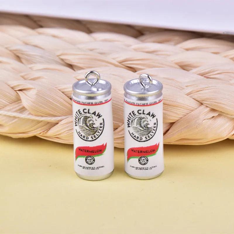10pcs Soda Cans Alcohol Charms DIY Jewelry Making Bulk