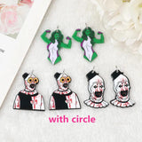 12 pcs Halloween Clown Charms Acrylic Woman Jewelry Findings