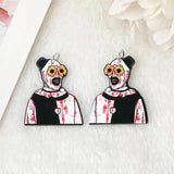 12 pcs Halloween Clown Charms Acrylic Woman Jewelry Findings