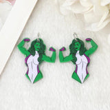 12 pcs Halloween Clown Charms Acrylic Woman Jewelry Findings