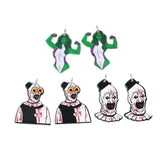 12 pcs Halloween Clown Charms Acrylic Woman Jewelry Findings