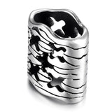 Vintage Hollow X Hole Slide Charms 12x6mm