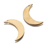 40Pcs Brass Moon Earrings Charms for DIY Jewelry Making