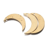 40Pcs Brass Moon Earrings Charms for DIY Jewelry Making