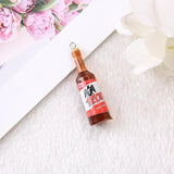 10 Pcs 3D Alcohlic Drink Bottle Pendant Resin Charms For DIY Making