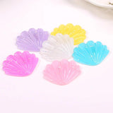 20Pcs 40mm Glitter Shell Charms Resin Necklace Keychain