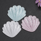 20Pcs 40mm Glitter Shell Charms Resin Necklace Keychain