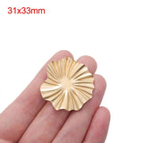 10pcs Raw Brass Leaf Charms for Statement Drop Earrings
