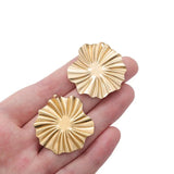10pcs Raw Brass Leaf Charms for Statement Drop Earrings