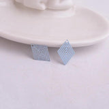 100pcs Rhombus Pendants Painted Metal Brass Jewelry Findings