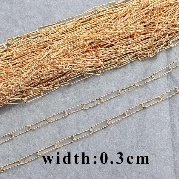 DIY Chain Necklace 18K Plated 1m/Lot
