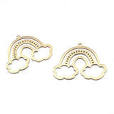 10pcs Brass Rainbow Charms for Earrings DIY Jewelry Making