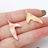 50Pcs Ocean Jewelry Charms - Fishtail Metal Pendant for DIY Necklace