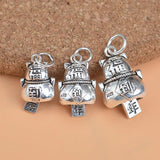 925 Sterling Silver Lucky Cat Pendant Thai Silver Accessories