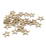50pcs Raw Brass Star Charms for DIY Jewelry Making