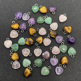 10pcs Green Aventurine Necklace Pendant 10mm Crystal Charms Jewelry DIY