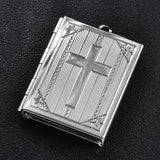 5pcs/Lot Bible Book Christian Religion Photo Frame Locket Charms