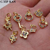 Butterfly Pendant Crown of Love Charms Necklace Accessories