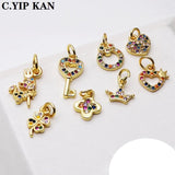Butterfly Pendant Crown of Love Charms Necklace Accessories