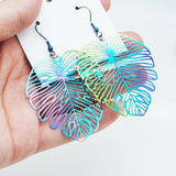 10pcs Stainless Steel Leaves Shape Charms 49.5*45mm