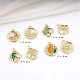 5pcs Chinese Flower Plum Blossoms Charm DIY Jewelry Making Findings