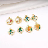 5pcs Chinese Flower Plum Blossoms Charm DIY Jewelry Making Findings