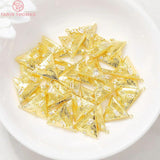 4PCS 16x17MM 24K Brass Zircon Star Round Charm Pendants