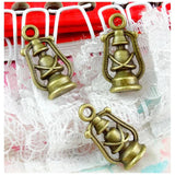 50pcs 20*10MM Antique Bronze Barn Lantern Charm Pendants Necklace DIY