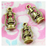 50pcs 20*10MM Antique Bronze Barn Lantern Charm Pendants Necklace DIY