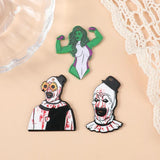 12Pcs Bloody Clown Charms for DIY Earring Necklace Making