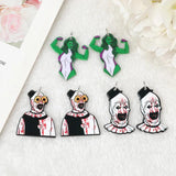 12Pcs Bloody Clown Charms for DIY Earring Necklace Making