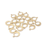50Pcs Brass Moon Charms Pendant For DIY Jewelry Making