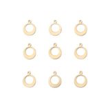 50Pcs Brass Moon Charms Pendant For DIY Jewelry Making