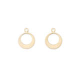50Pcs Brass Moon Charms Pendant For DIY Jewelry Making