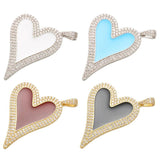 Charming Heart Pendant for Women Earrings Necklace Making