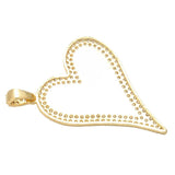Charming Heart Pendant for Women Earrings Necklace Making